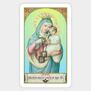 Our Lady of Mt. Carmel, a tender image Sticker